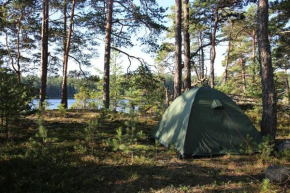 Tälta i Svensk Natur nära fiske och sjö